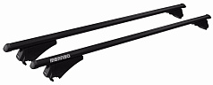 MENABO Багажник на интегрированный рейлинги TIGER Black 120 см (секретка)