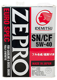 IDEMITSU Zepro Euro Spec 5W-40