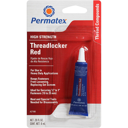 Фиксатор резьбы PERMATEX High Strength Thredlocker RED preview 2