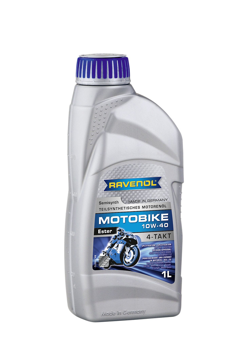 RAVENOL Motobike 4-T Ester 10W-40 4 л. в Москве в интернет-магазине  MotorOil24