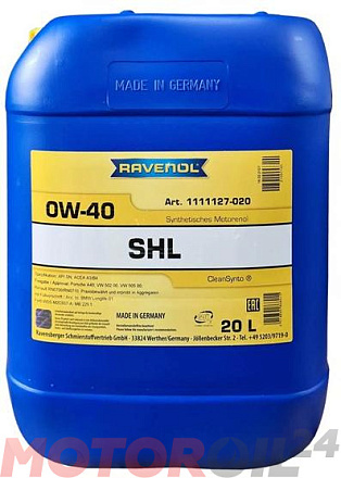 RAVENOL SHL 0W-40 фото 1 RAVENOL SHL 0W-40 preview 1