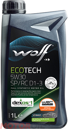 WOLF Ecotech 5W-30 SP/RC D1-3 фото 1 WOLF Ecotech 5W-30 SP/RC D1-3 preview 1