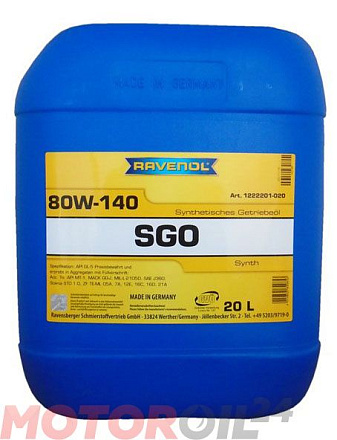 Трансмиссионное масло RAVENOL Getriebeoel SGO 80W-140 фото 1 Трансмиссионное масло RAVENOL Getriebeoel SGO 80W-140 preview 1