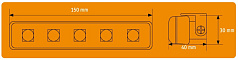 Дневные ходовые огни AIRLINE 0,3 Вт х 10 LED