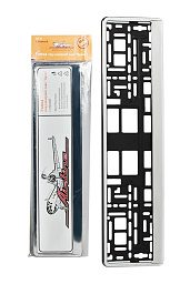 Рамка под номерной знак AIRLINE "Хром"