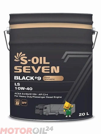 S-OIL 7 BLACK #9 LS 10W-40 фото 1 S-OIL 7 BLACK #9 LS 10W-40 preview 1