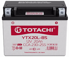 Аккумулятор TOTACHI MOTO YTX20L-BS 20 а/ч L