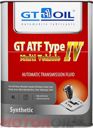Трансмиссионное масло GT-OIL GT ATF Type IV Multi Vehicle фото 1 Трансмиссионное масло GT-OIL GT ATF Type IV Multi Vehicle preview 1