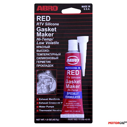 Герметик прокладок высокотемпературный ABRO Red Gasket Maker preview 1