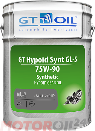Трансмиссионное масло GT-OIL GT Hypoid Synt 75W-90 GL-5 preview 1