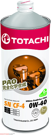 TOTACHI Ultima EcoDrive PAO SN/CF 0W-40 preview 1
