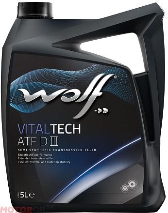 Трансмиссионное масло WOLF VitalTech ATF Dlll фото 1 Трансмиссионное масло WOLF VitalTech ATF Dlll preview 1
