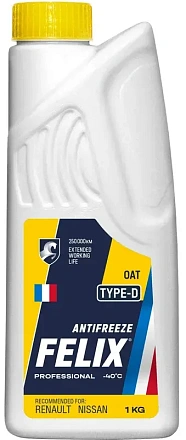 Антифриз готовый желтый FELIX TYPE D preview 1