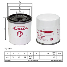 Фильтр масляный TOTACHI TC-1097