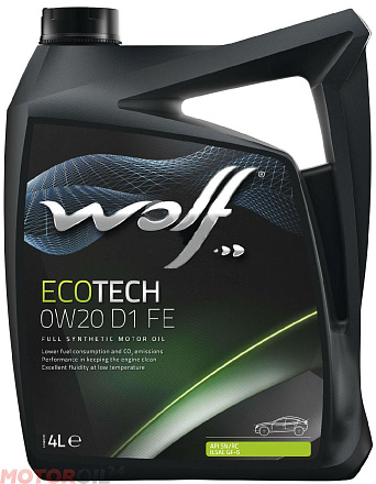 WOLF Ecotech 0W-20 D1 FE фото 1 WOLF Ecotech 0W-20 D1 FE preview 1