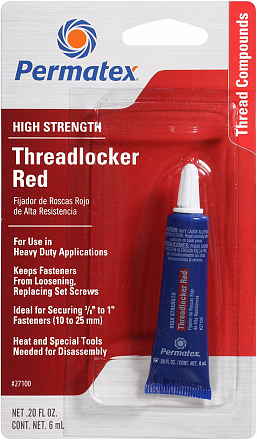 Фиксатор резьбы PERMATEX High Strength Thredlocker RED preview 1