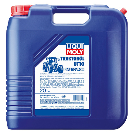 Трансмиссионное масло LIQUI MOLY Traktoroil UTTO 10W-30 фото 1 Трансмиссионное масло LIQUI MOLY Traktoroil UTTO 10W-30 preview 1