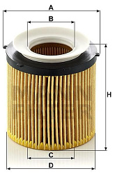 Масляный фильтр MANN HU8002Y