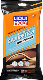 Влажные салфетки для стекол, зеркал и фар LIQUI MOLY Reinigungstucher
