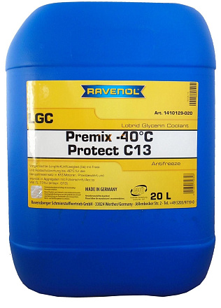 Антифриз готовый лиловый RAVENOL LGC Lobrid Glycerin Coolant Premix -40° C13 preview 1