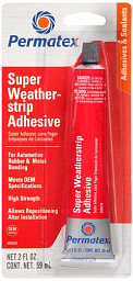 Клей для уплотнителей стекол и дверей PERMATEX Super Weatherstrip Adhesive