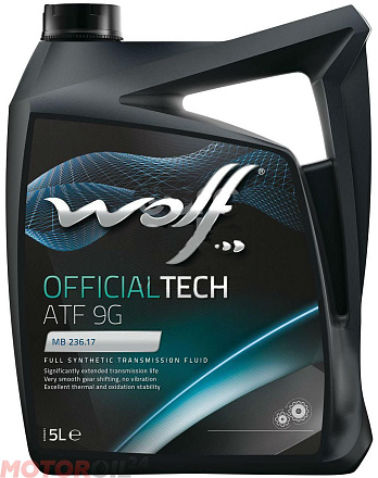 Трансмиссионное масло WOLF OfficialTech ATF 9G preview 1