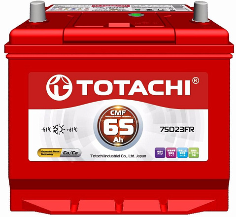 Аккумулятор TOTACHI KOR CMF 65 FR 75D23 FR фото 2 Аккумулятор TOTACHI KOR CMF 65 FR 75D23 FR preview 2