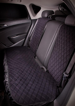 Накидки AIRLINE Алькантара задние, черные preview 1