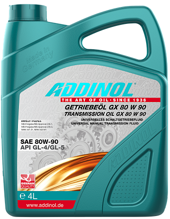 Трансмиссионное масло ADDINOL Getriebeol GX 80W-90 фото 1 Трансмиссионное масло ADDINOL Getriebeol GX 80W-90 preview 1