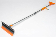 Щетка AIRLINE от снега и льда с водосгоном и телескопической ручкой (120 см)