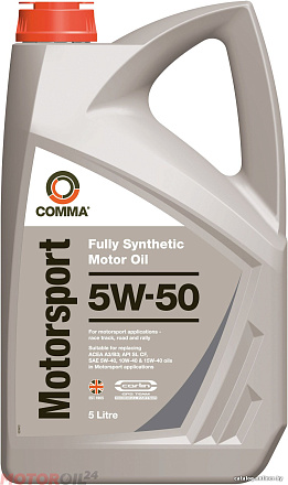 COMMA Motorsport 5W-50 preview 1