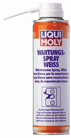 Грязеотталкивающая белая смазка LIQUI MOLY Wartungs-Spray weiss фото 1 Грязеотталкивающая белая смазка LIQUI MOLY Wartungs-Spray weiss preview 1