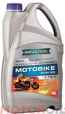 RAVENOL Motobike V-Twin 20W-50 Mineral фото 1 RAVENOL Motobike V-Twin 20W-50 Mineral preview 1