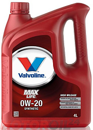 VALVOLINE Maxlife 0W-20