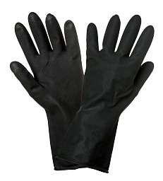 Перчатки латексные AIRLINE (защитные от агрессивных жидкостей)