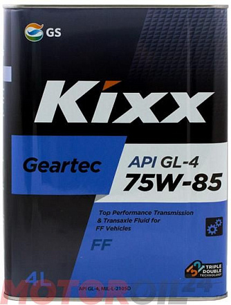 Трансмиссионное масло KIXX Geartec FF GL-4 75W-85 фото 1 Трансмиссионное масло KIXX Geartec FF GL-4 75W-85 preview 1