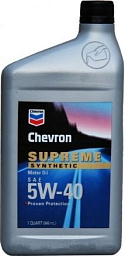 CHEVRON Supreme Motor Oil 5W-40