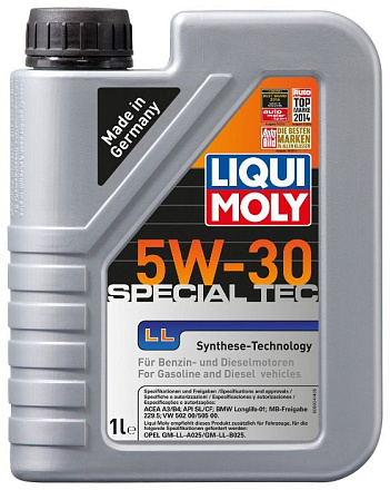 LIQUI MOLY Special Tec LL 5W-30 фото 2 LIQUI MOLY Special Tec LL 5W-30 preview 2