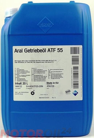 Трансмиссионное масло ARAL Getriebeol ATF 55 фото 1 Трансмиссионное масло ARAL Getriebeol ATF 55 preview 1