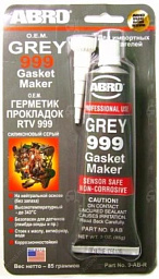 Герметик силиконовый серый ABRO 999