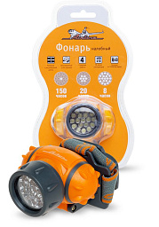 Фонарь AIRLINE налобный LEDx19