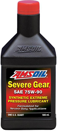 Трансмиссионное масло AMSOIL Severe Gear Synthetic Extreme Pressure (EP) Lubricant 75W-90 preview 1
