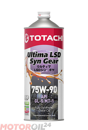 Трансмиссионное масло TOTACHI Ultima LSD Syn-Gear GL-5 75W-90 фото 1 Трансмиссионное масло TOTACHI Ultima LSD Syn-Gear GL-5 75W-90 preview 1