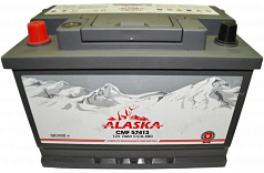 Аккумулятор ALASKA CMF 74 R 57413 silver+