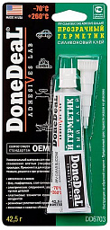 Герметик-клей силиконовый прозрачный DONE DEAL