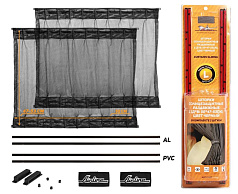 Шторка AIRLINE солнцезащитные раздвижные L ДхВ: 50х47-53см.