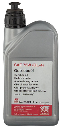 Трансмиссионное масло FEBI Gear Oil  For Manual Transmission GL-4 75W фото 1 Трансмиссионное масло FEBI Gear Oil  For Manual Transmission GL-4 75W preview 1