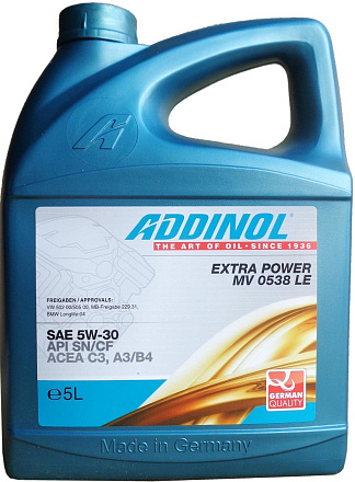ADDINOL Extra Power MV 0538 LE 5W-30 фото 1 ADDINOL Extra Power MV 0538 LE 5W-30 preview 1