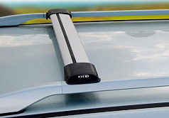 Багажник на рейлинги FICOPRO R-43 S (серебристый)