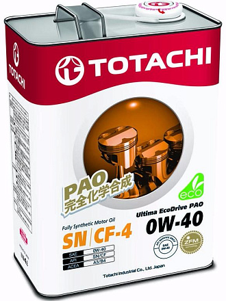 TOTACHI Ultima EcoDrive PAO SN/CF 0W-40 preview 1